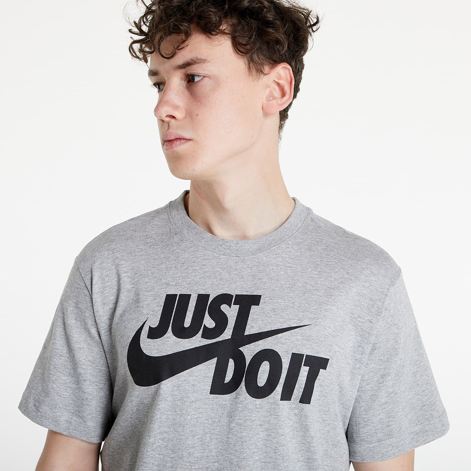 Tričko Nike Sportswear Just Do It Swoosh Tee Šedá | AR5006-063, 1