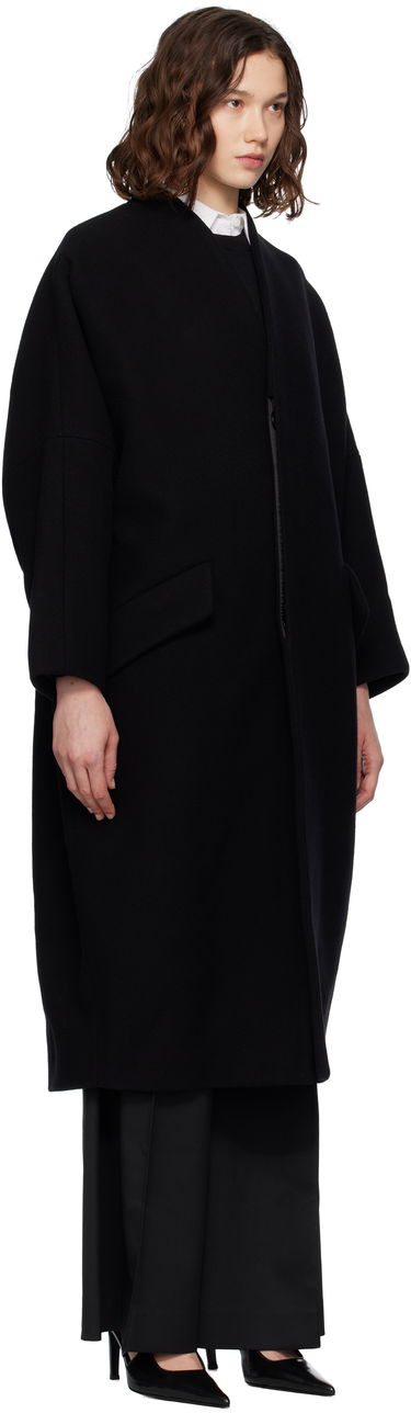 Kabáty Maison Margiela MM6 Maison Margiela Wool Felt Overcoat Čierna | S52AA0192 M35469, 1
