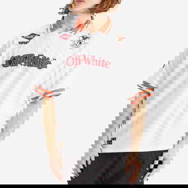 Polo tričko Off-White Off-White Eagle Soccer Short Sleeve Polo Biela | OMAD00CS25JER0020125, 2