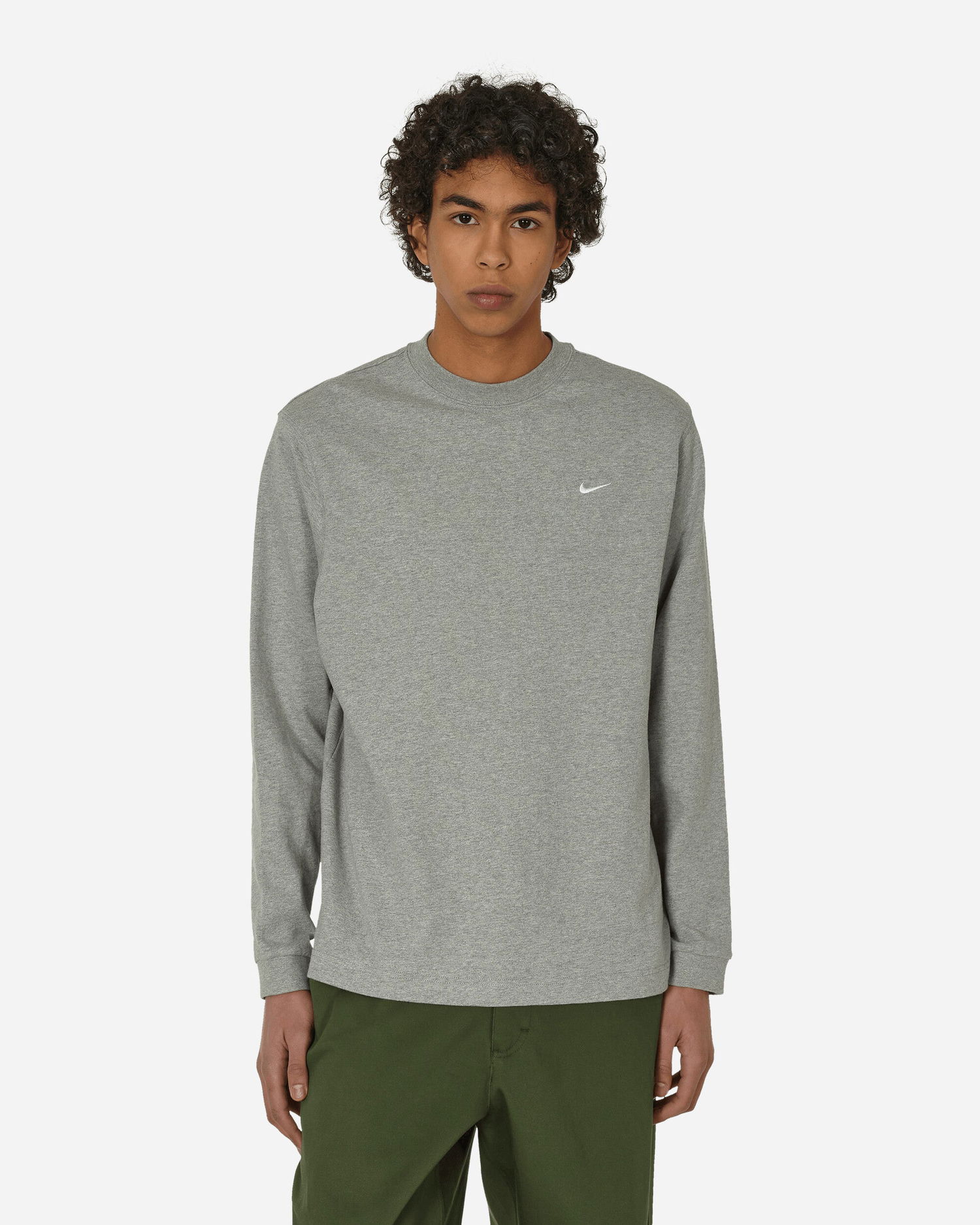 Košeľa Nike Solo Swoosh Longsleeve Šedá | DX0884-063, 0