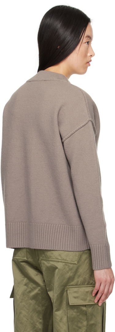 Sveter AMI AMI Paris Ami de Coeur Wool Cardigan Šedá | UKC090.KN0090, 2