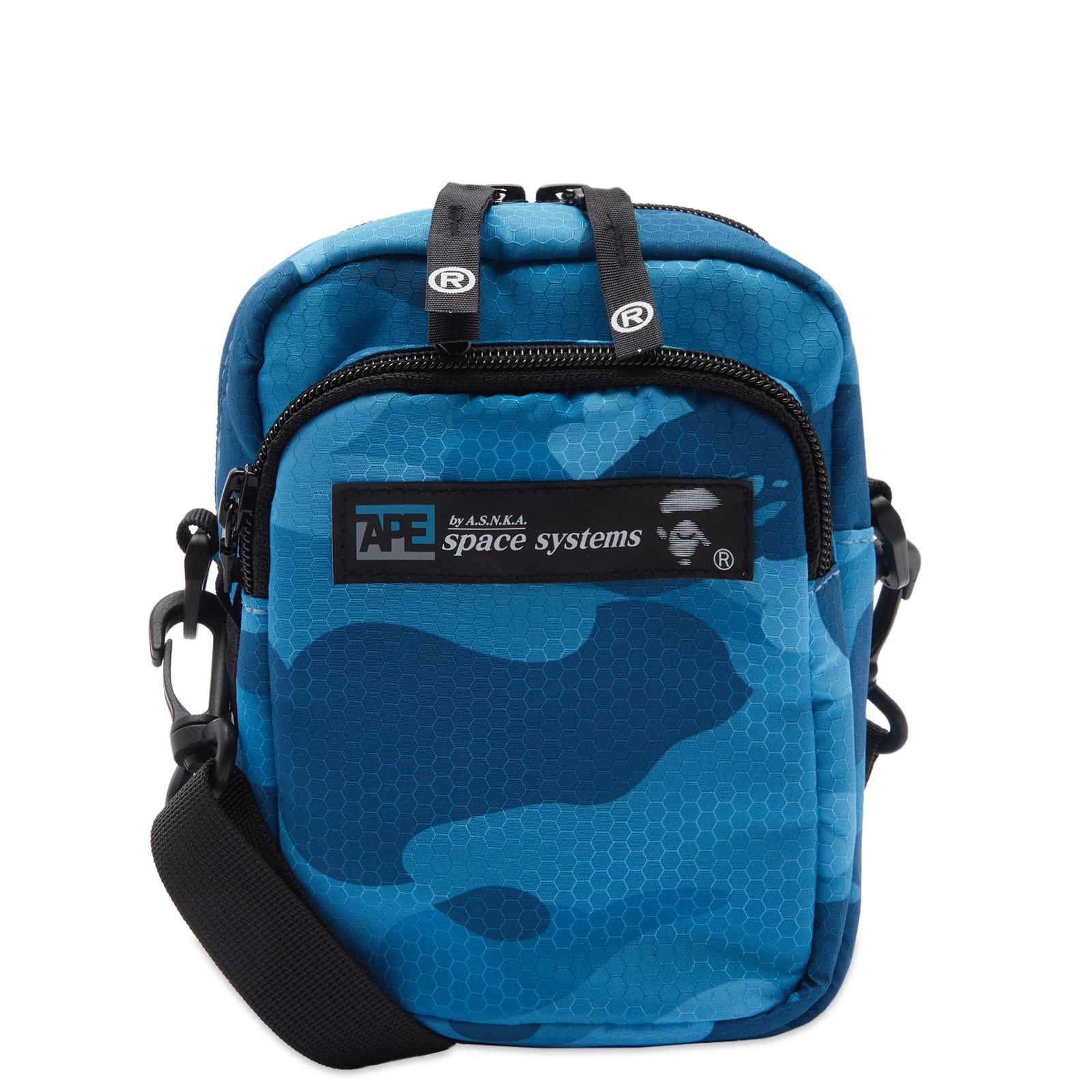 Honeycomb Camo Mini Shoulder Bag Blue