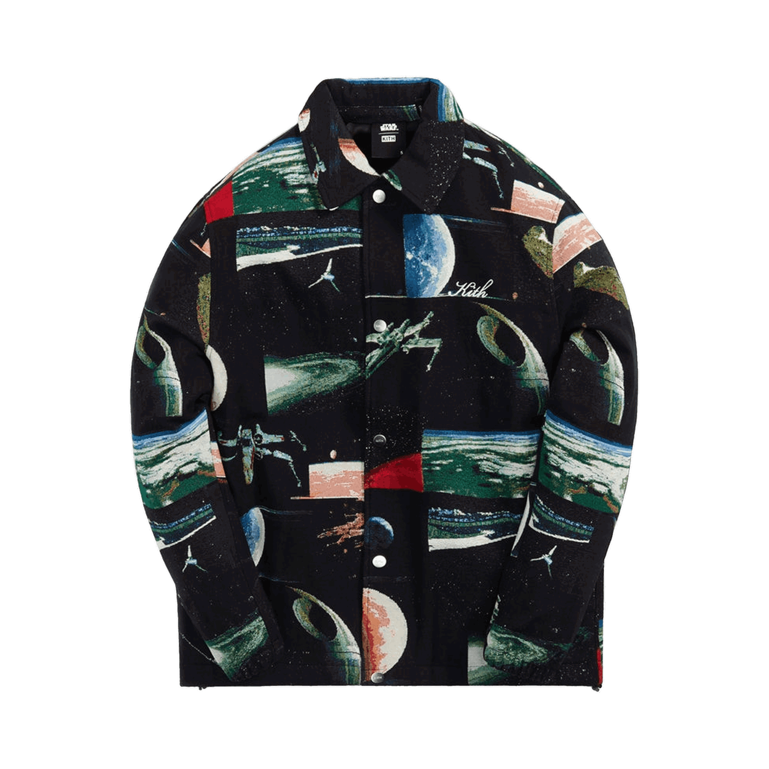 Bunda KITH For Star Wars Planets Coaches Jacket Čierna | KHM010068 001, 0