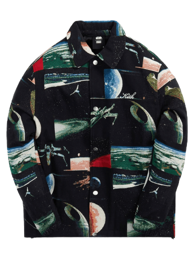 Bunda KITH For Star Wars Planets Coaches Jacket Čierna | KHM010068 001