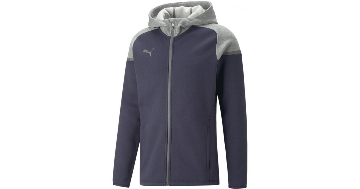 Mikina Puma teamCup Casuals Full-Zip Hoodie Navy | 657987-006, 1