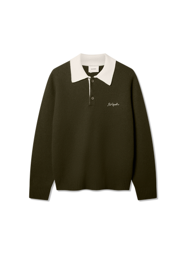 Sveter AXEL ARIGATO Sonny Knitted Polo Sweater Zelené | A3721001, 0