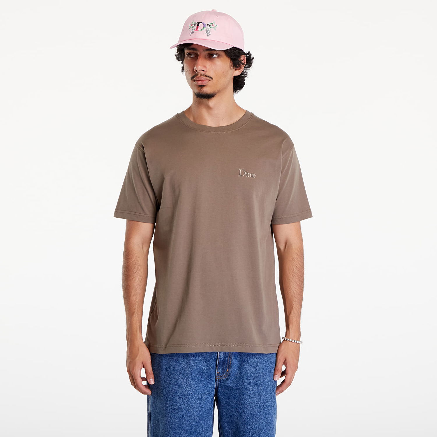Tričko Dime Classic Small Logo T-Shirt UNISEX Deep Sepia Hnedá | DIMESU2417SEP, 0