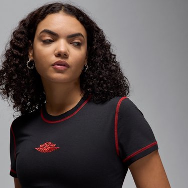 Sukňa Jordan Jordan Rare Air Crop Short Sleeve T-Shirt Čierna | IB2920-010, 1