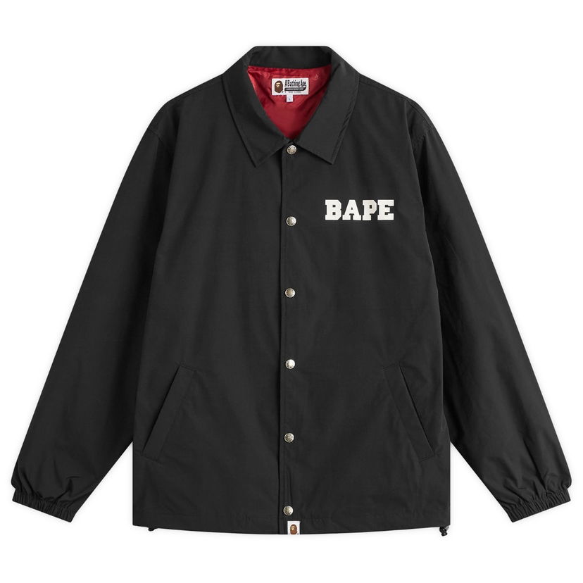 Bunda BAPE A Bathing Ape College Coach Jacket Čierna | 001LJL801008M-BLK
