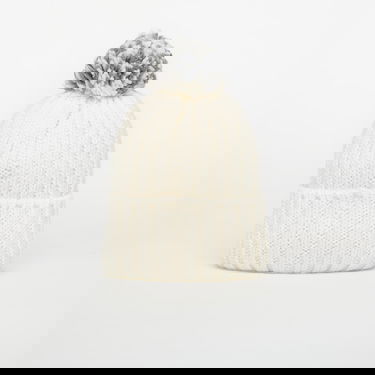 Kulicha Napapijri Semiury Wool Blend Beanie with Pom-Pom and Flag Patch Biela | NP0A4GKCN1J1, 4