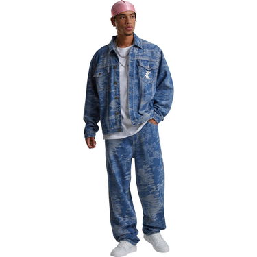 Džínsy Karl Kani Og K Distress Camo Five Pocket Denim Jeans Modrá | 60000106, 3