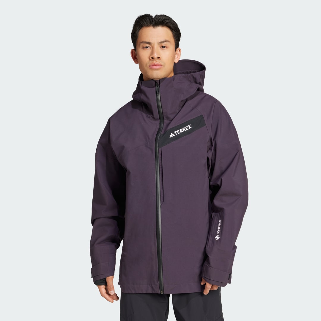 Vetrovka adidas Performance Terrex Techrock 3L GORE-TEX C-Knit Fialová | IT3208, 0