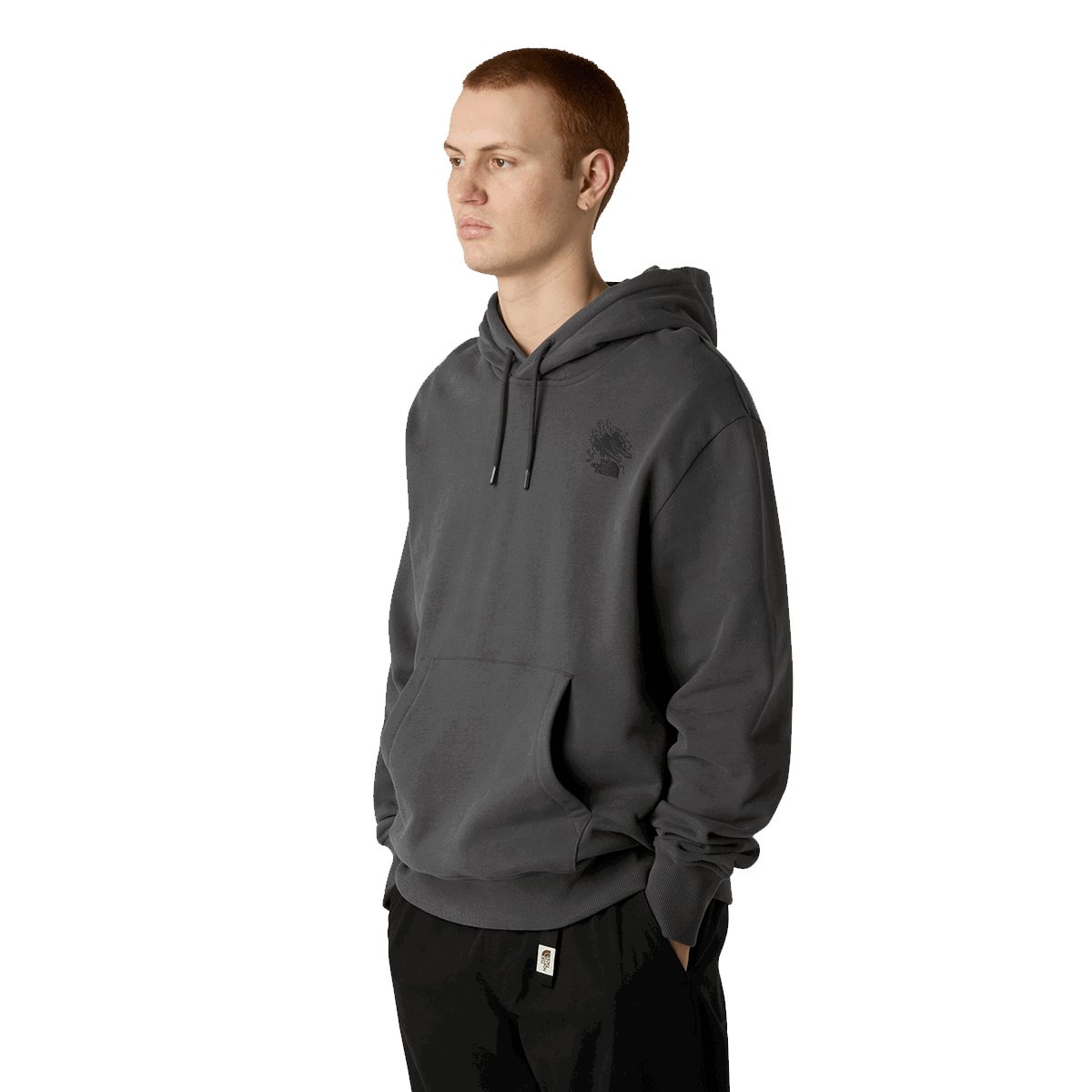 Mikina The North Face Powder Days Relaxed Graphic Hoodie Šedá | NF0A8E4G0C51, 0