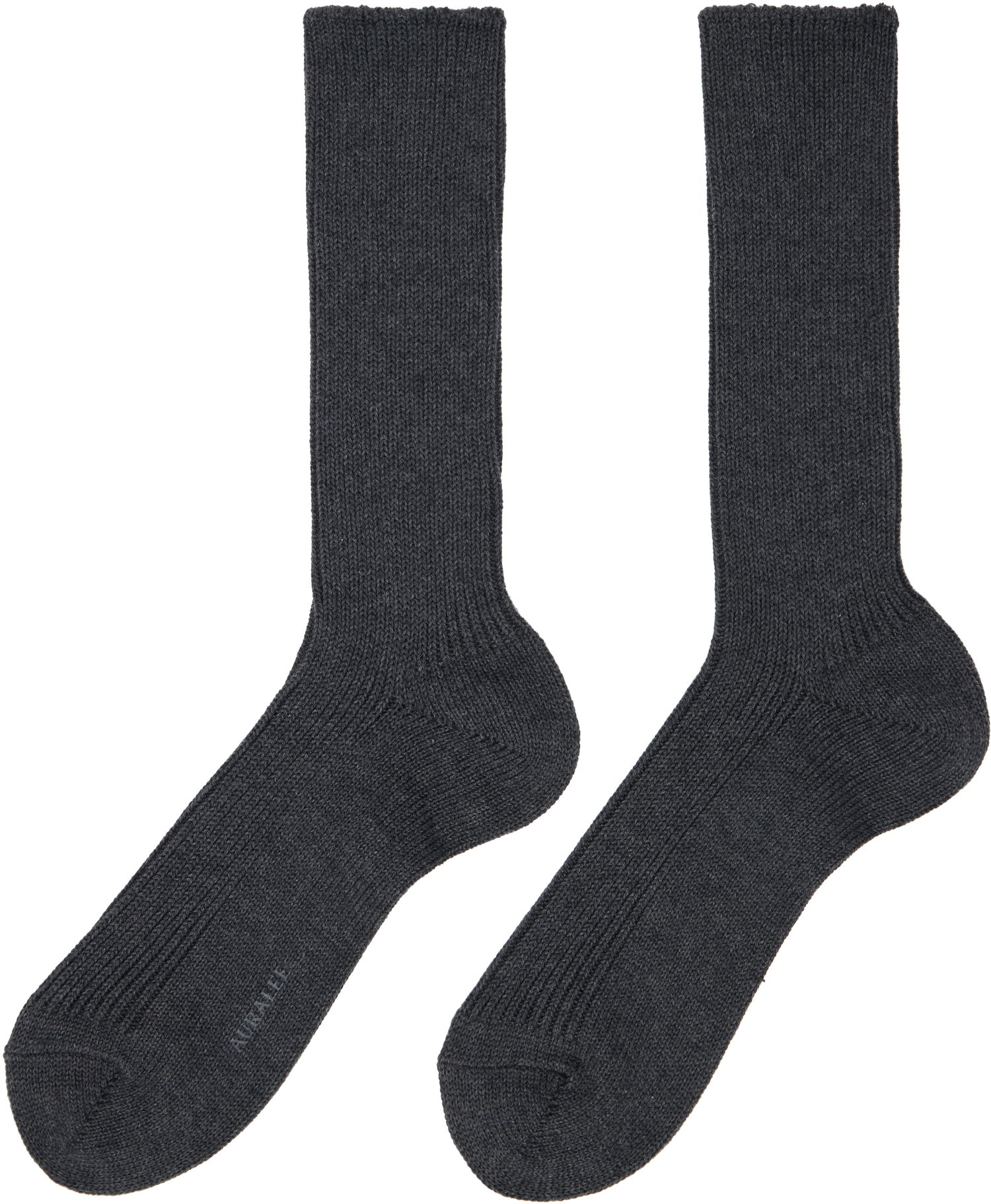 Ponožky AURALEE AURALEE Cotton Cashmere Low Gauge Socks Šedá | A00S01SX-M, 1
