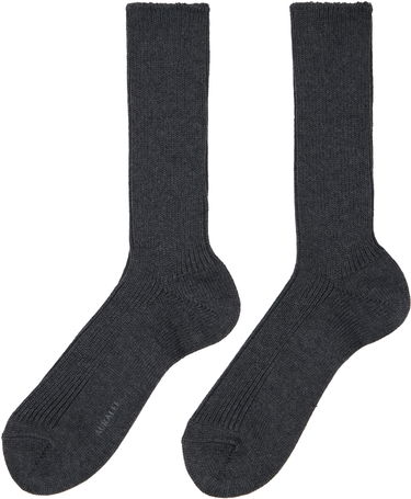 Ponožky AURALEE AURALEE Cotton Cashmere Low Gauge Socks Šedá | A00S01SX-M, 1