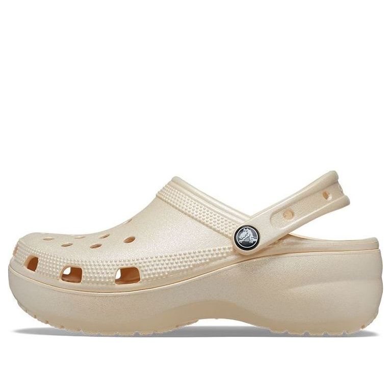 Tenisky a topánky Crocs Classic Clog Platform Shimmer Béžová | 208590-108