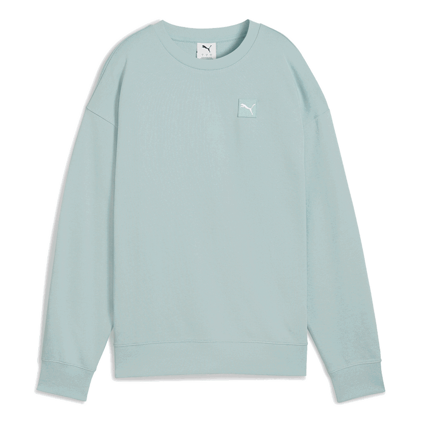 Mikina Puma ESS ELEVATED Comfort Crew TR Sweatshirt Tyrkysová | 685017-67