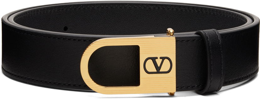 Opasok Valentino Valentino Garavani VLogo Signature Belt Čierna | 7W0T0ST8JAQ