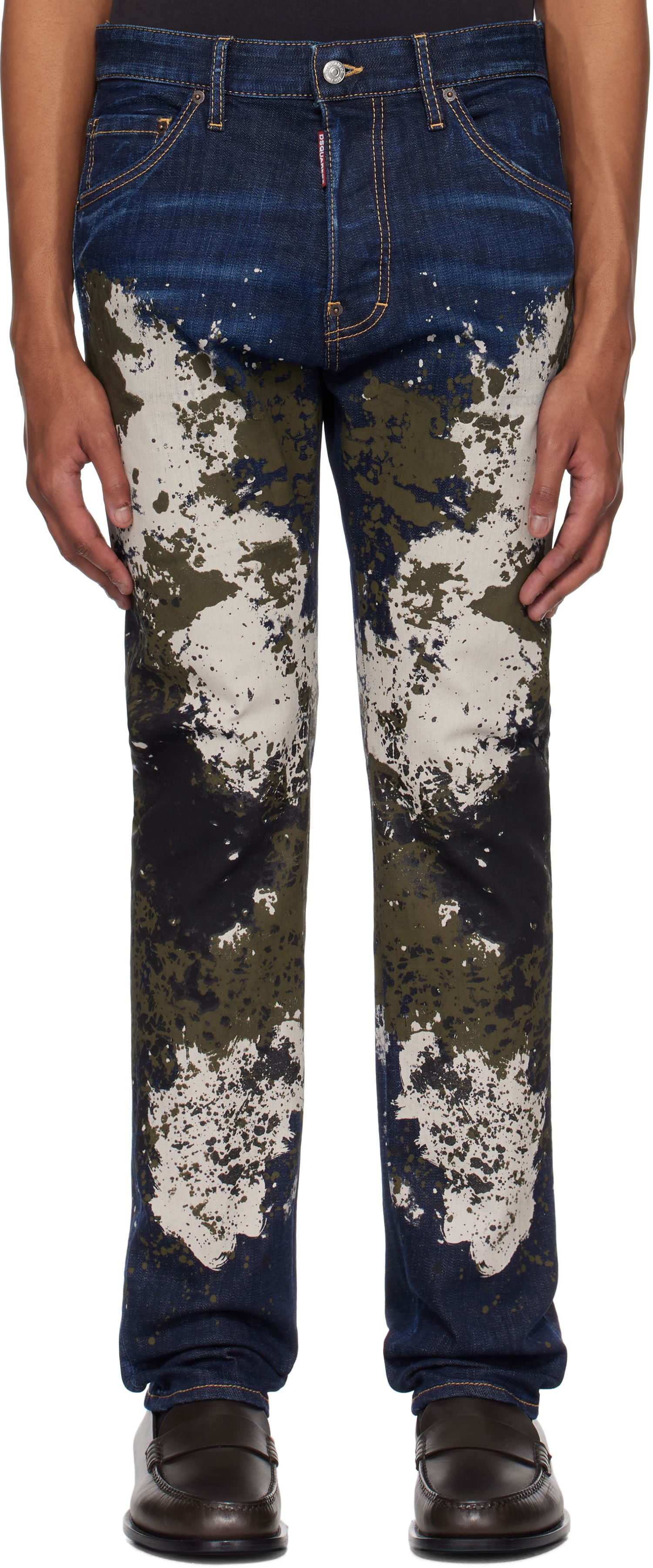 Džínsy DSQUARED2 Dsquared2 Cool Guy Painted Jeans Modrá | S74LB1671_S30664, 0