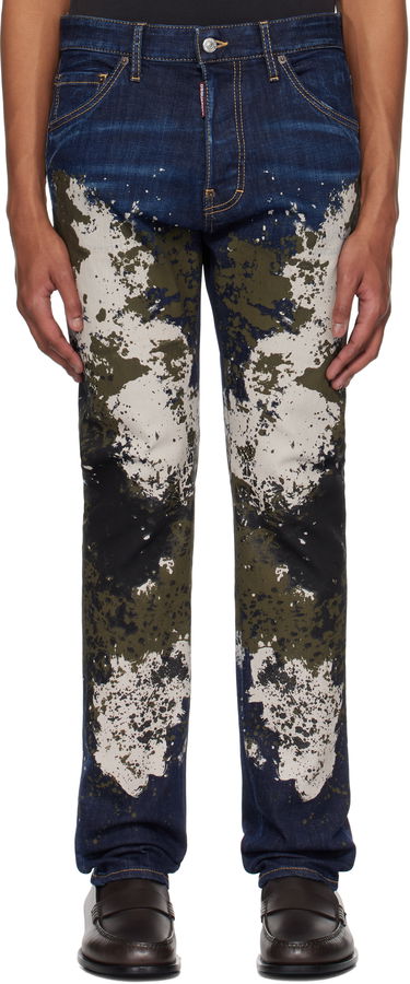 Džínsy DSQUARED2 Dsquared2 Cool Guy Painted Jeans Modrá | S74LB1671_S30664, 0