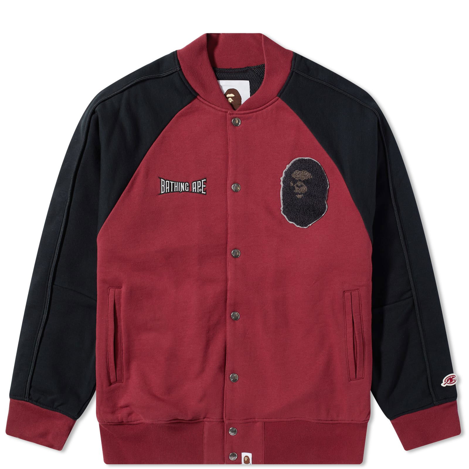 Sweat Varsity Jacket Burgundy