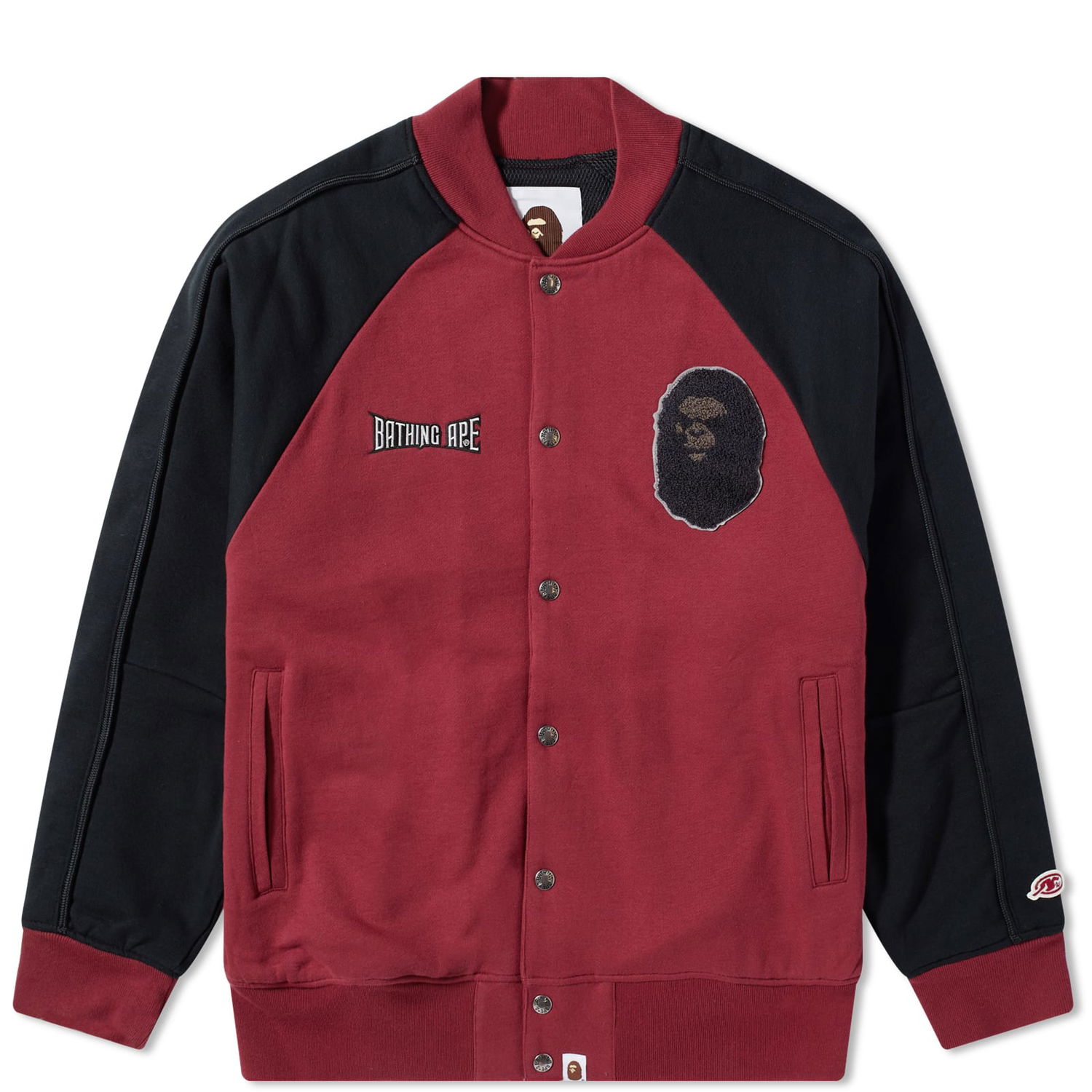 Bunda BAPE Sweat Varsity Jacket Burgundy Vínová | 001LJJ301017M-BGD, 0