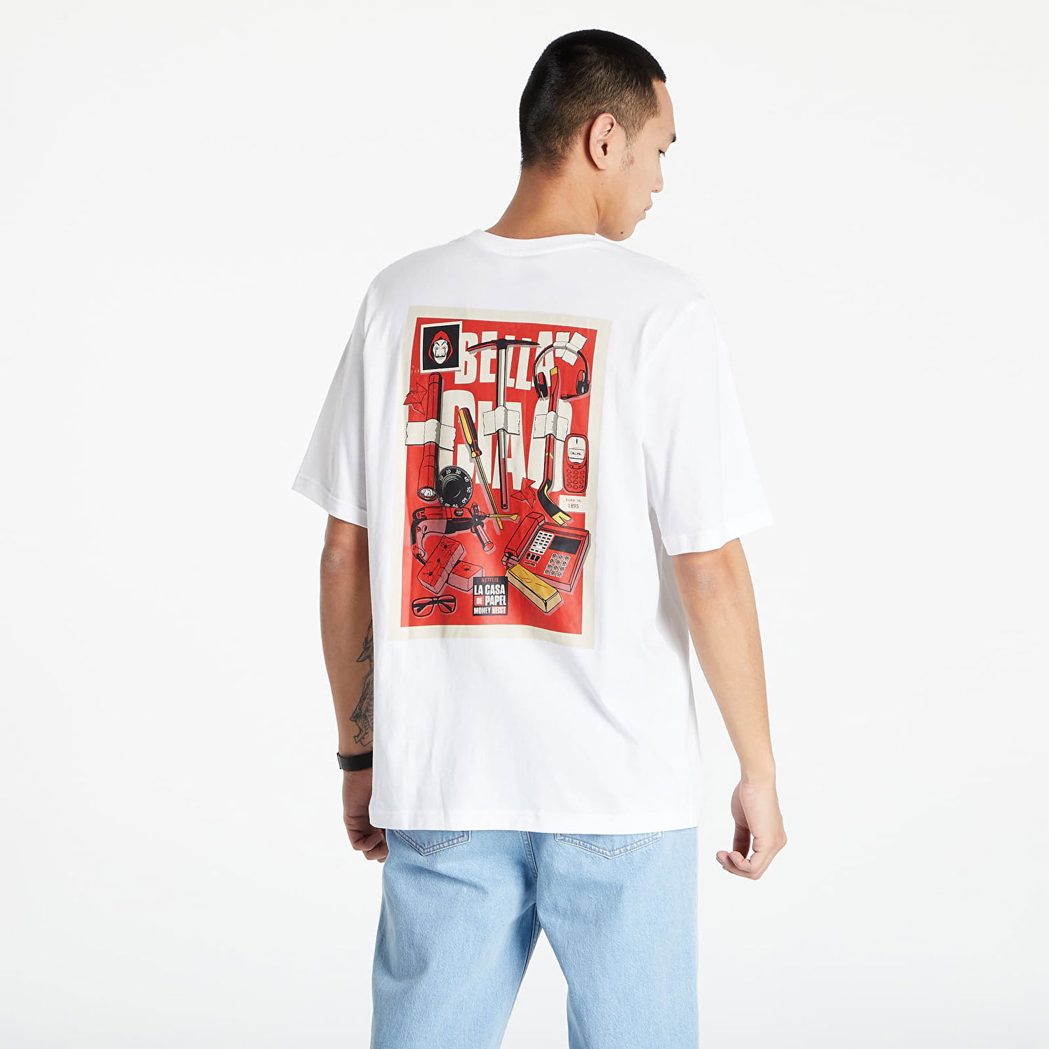 Tričko Reebok La Casa De Papel x Tee Biela | HH7094, 1
