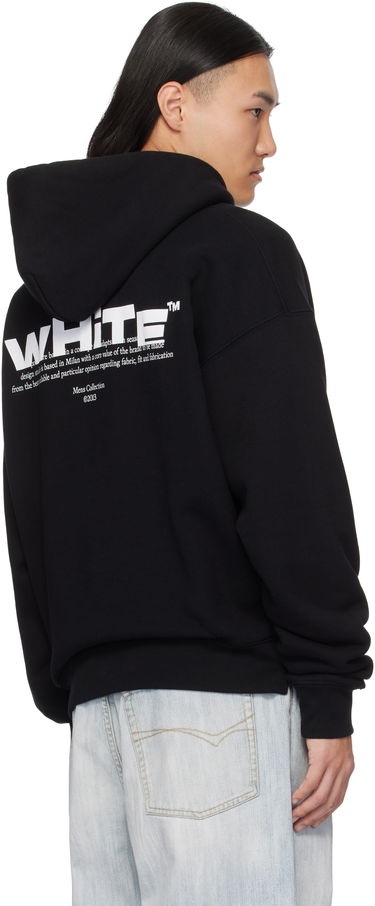 Mikina Off-White Split Logo Hoodie Čierna | OMBB085S25FLE00G1001, 2