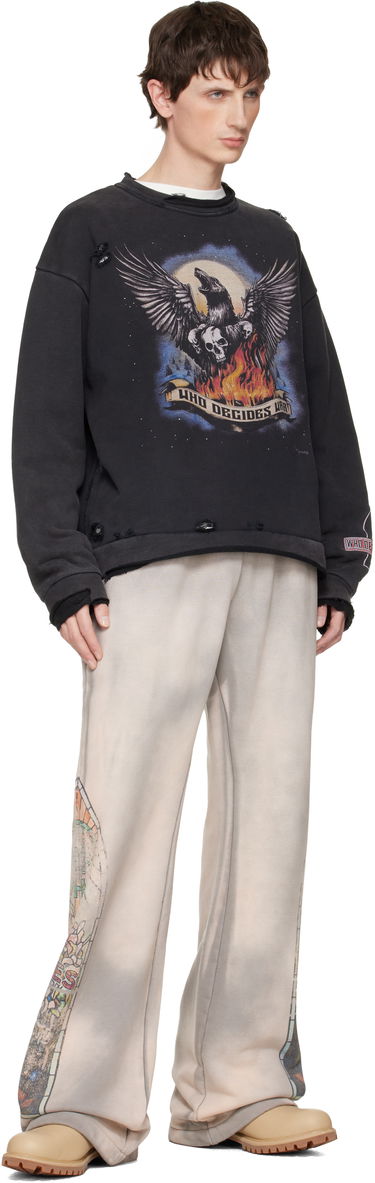 Mikina Who Decides War Who Decides War Moon Sweatshirt Čierna | 1110480002FW25, 3