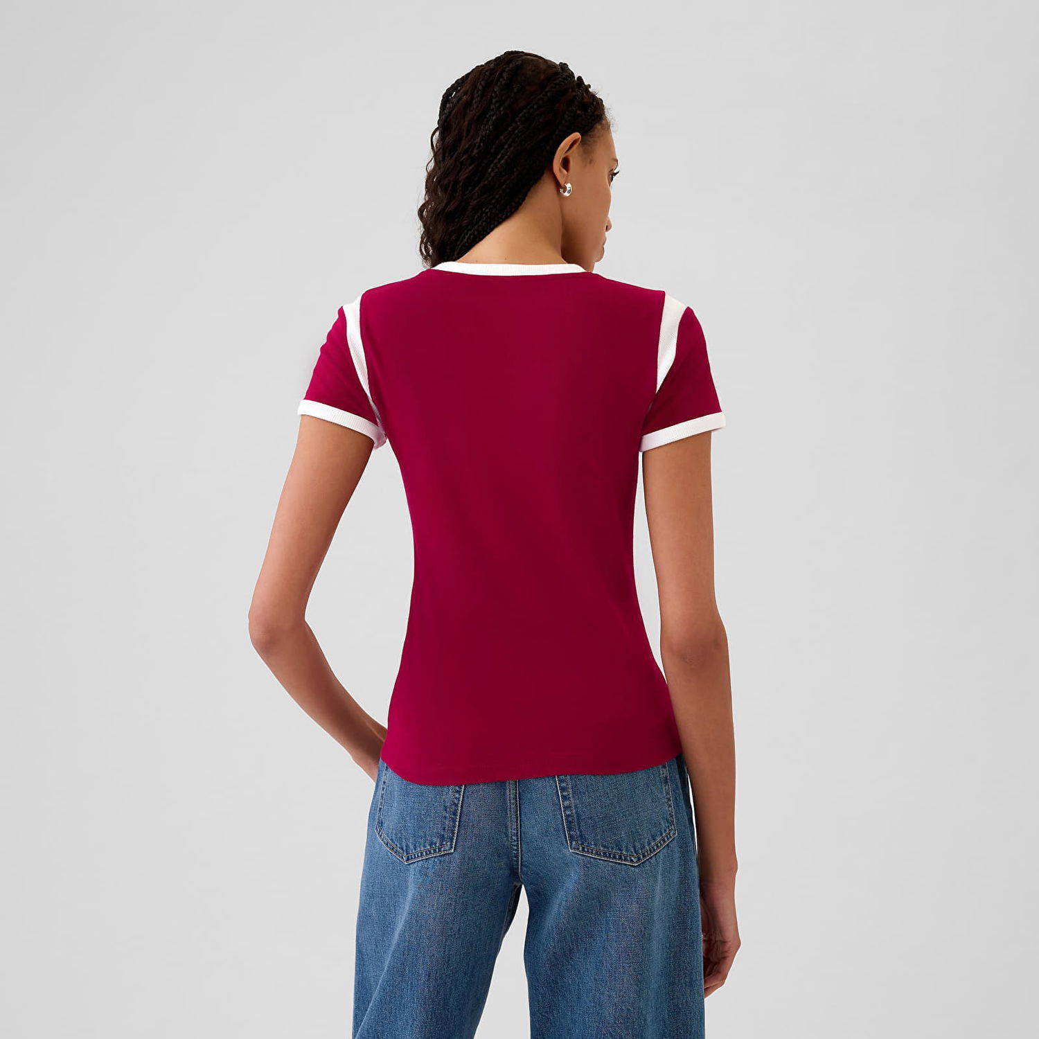 Tričko GAP T-shirt Shortsleeve Logo Tee Beet Red XS Červená | 534391-02, 1