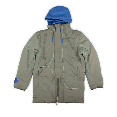 Kabáty A-COLD-WALL* Iridescent Logo Hooded Puffer Coat Šedá | ACW MF19 CND02 GREY, 0