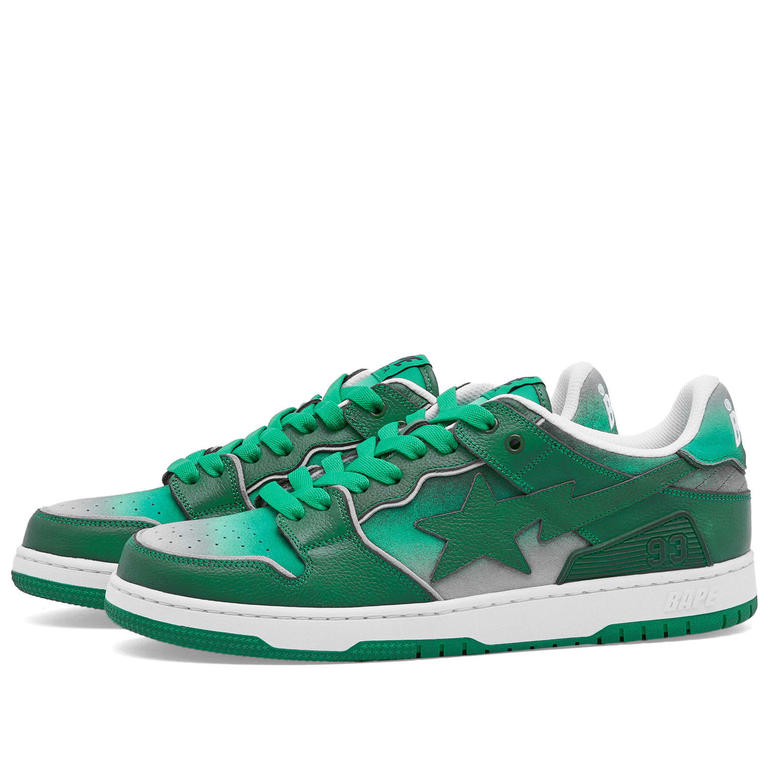 Tenisky a topánky BAPE A Bathing Ape Men's Bape Sk8 Sta #4 Sneaker Green Zelené | 001FWJ801058I-GRN, 0