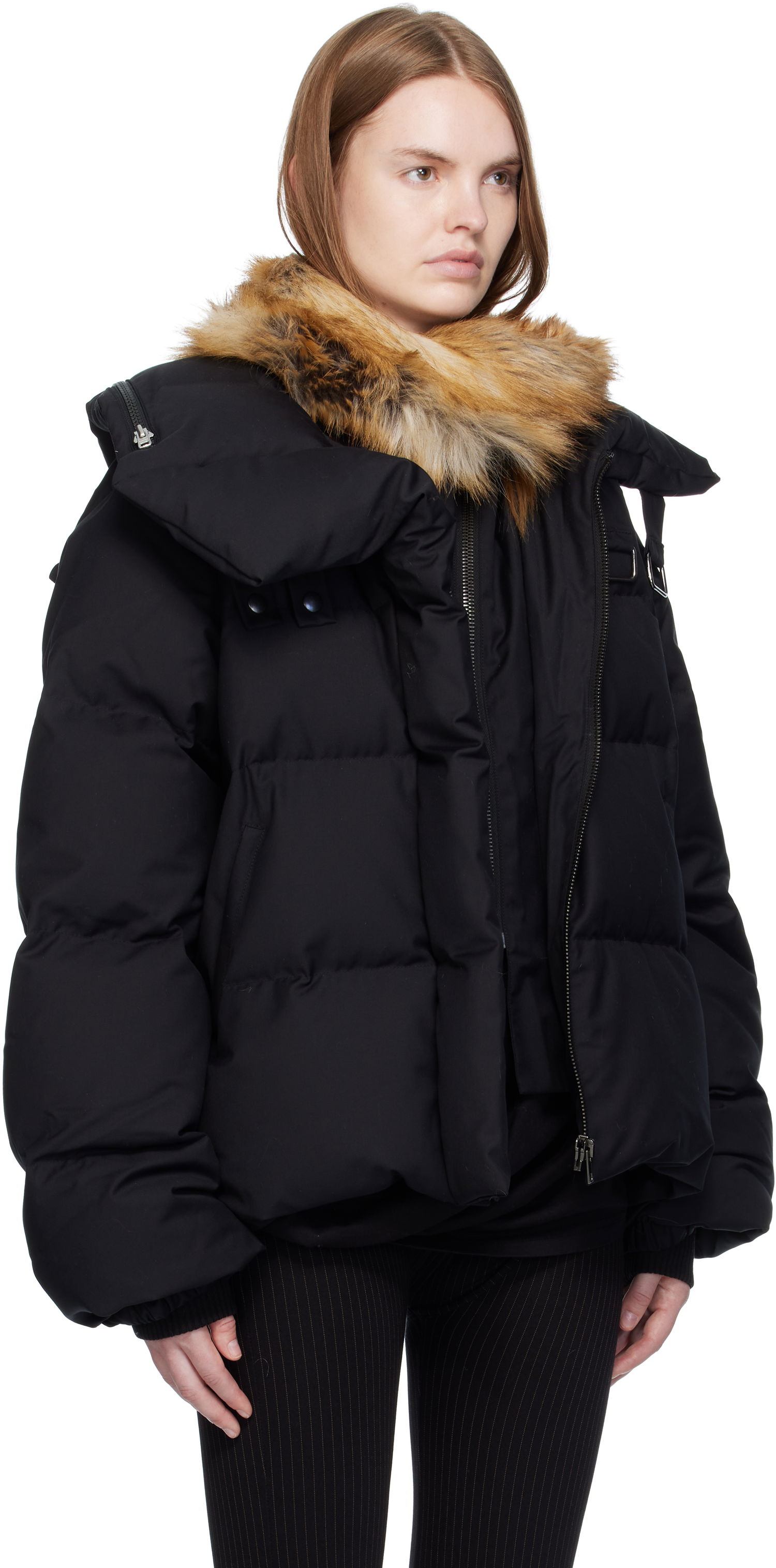 Prešívaná bunda Ottolinger Ottolinger Deconstructed Double Zip Down Puffer Jacket Čierna | 109-702609-01, 1
