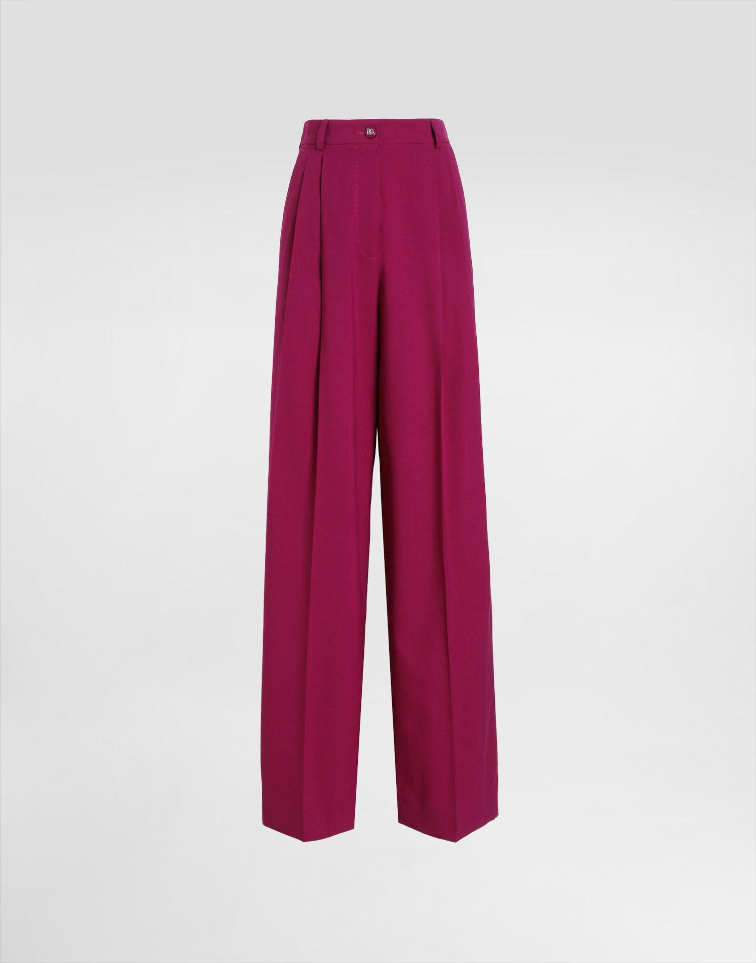Nohavice Dolce & Gabbana Dolce & Gabbana Woolen Palazzo Pants Fialová | FTC3MTFUBFLF0321, 0