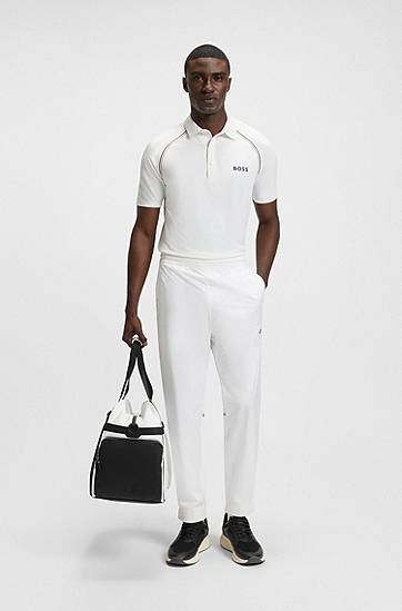 Polo tričko BOSS Slim-Fit Polo Shirt with Odour Control Biela | 50543333, 1