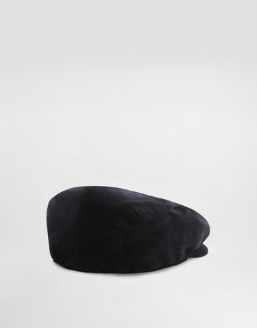 Šiltovka Dolce & Gabbana Dolce & Gabbana Velvet Flat Cap Navy | GH587AFUVJFN0000, 1