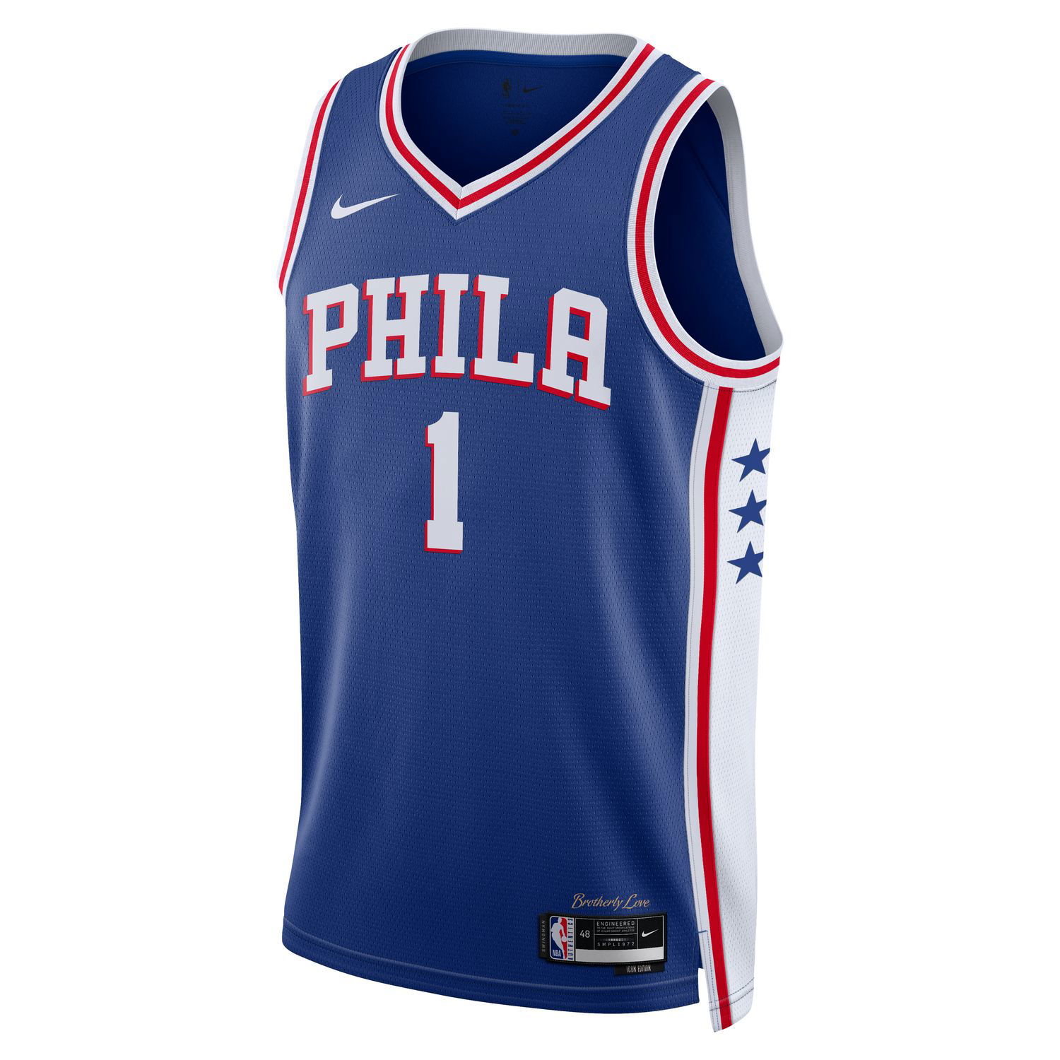 Dres Nike Dri-FIT Philadelphia 76ers Icon Edition 2022/23 Swingman Jersey Modrá | DN2018-405, 0