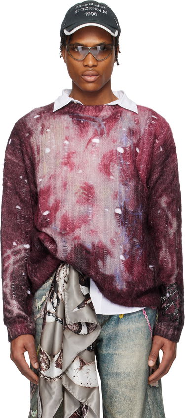 Sveter Acne Studios Acne Studios Printed Knit Sweater Fialová | B60359-, 0