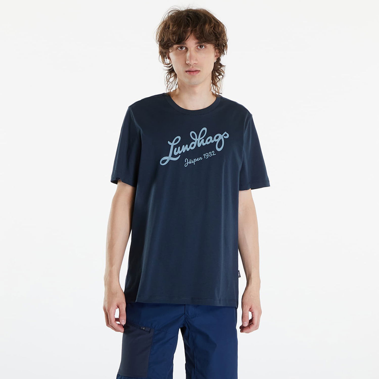 Tričko Lundhags Lundhags Järpen Logo T-Shirt Navy | 44317-24-75350, 0