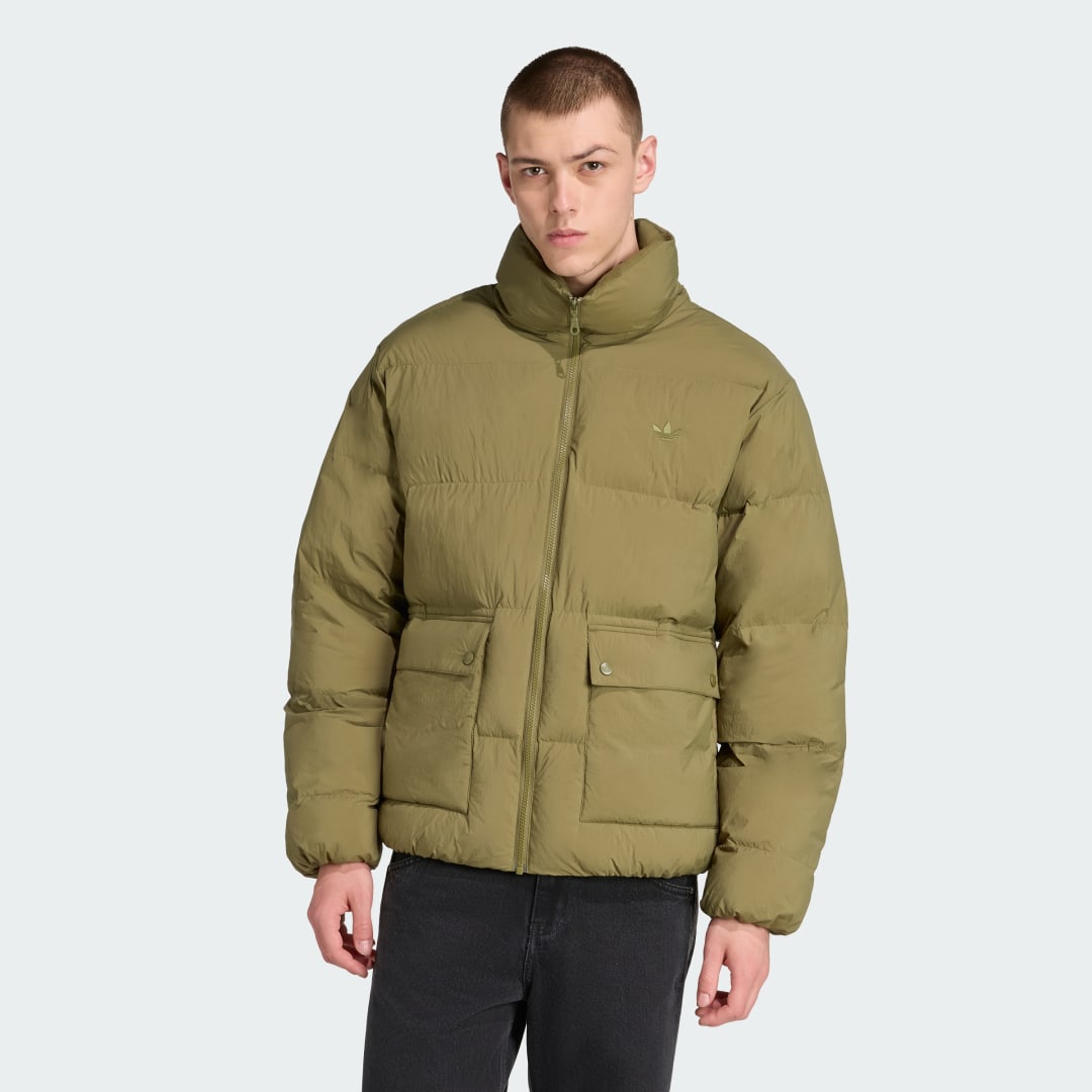 Prešívaná bunda adidas Originals adidas Originals Faux Down Puffer Jacket Zelené | JW5817, 0