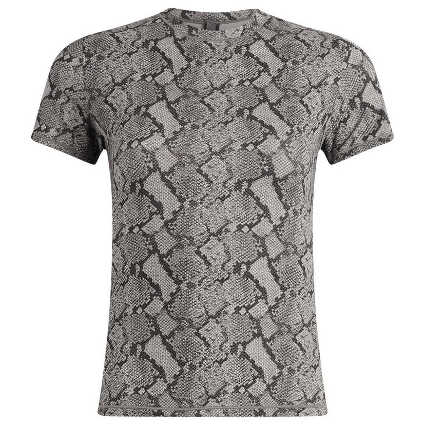 Tričko SKIMS Fits Everybody Snake Print Short Sleeve T-Shirt Šedá | TP-TSH-9048-GSP