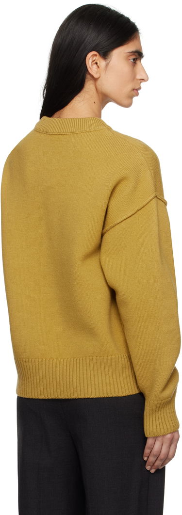 Sveter AMI AMI Paris Wool Ami de Coeur Sweater Žltá | UKS090.KN0090, 2