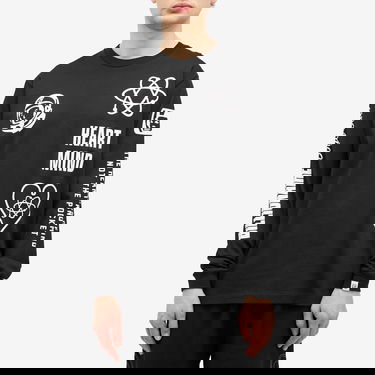 Tričko BILLIONAIRE BOYS CLUB Multi Print Long Sleeve T-Shirt Čierna | B24456-BLK, 2