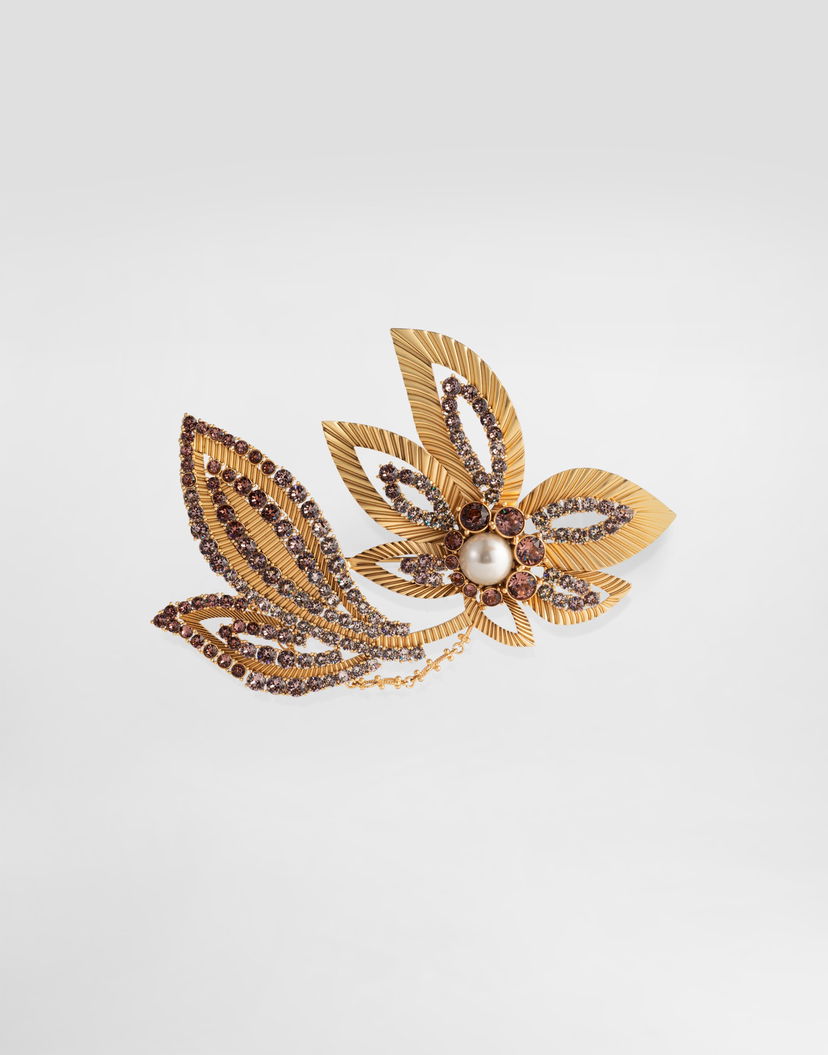 Spona Dolce & Gabbana Dolce & Gabbana Maxi Flower Brooch With Rhinestones Onesize Rôznofarebný | WPR7F3W1111ZOO00