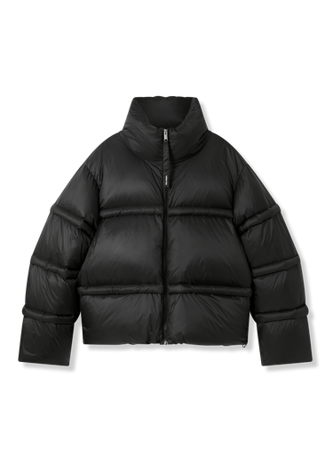 Prešívaná bunda AXEL ARIGATO Veil High Collar Puffer Jacket Čierna | A3135003, 1