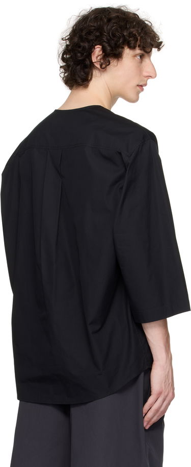 Košeľa LEMAIRE Lemaire Short Sleeve Henley Čierna | TO1326 LF839, 2