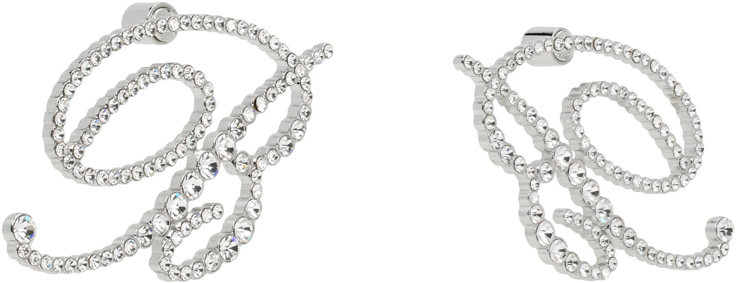 Spona Blumarine Blumarine 'B' Crystal Earrings Metalická | P522W315A, 1