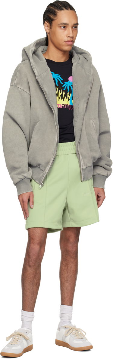 Šortky Palm Angels Palm Angels Embroidered Logo Track Shorts Zelené | PMCL004S25FAB0015303, 3