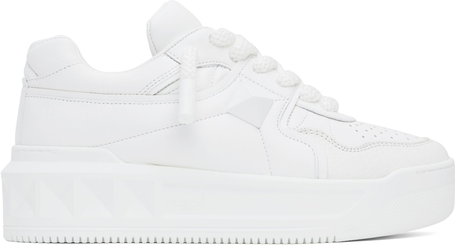Tenisky a topánky Valentino Valentino Garavani One Stud XL Nappa Leather Low-Top Biela | 6Y2S0G37XTM, 0