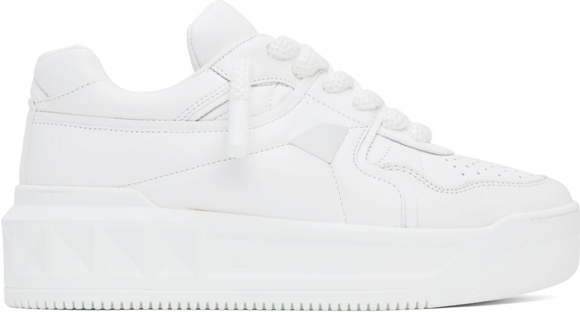 Tenisky a topánky Valentino Valentino Garavani One Stud XL Nappa Leather Low-Top Biela | 6Y2S0G37XTM